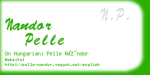 nandor pelle business card